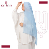 Chiffon Plain Scarf - Sky Blue